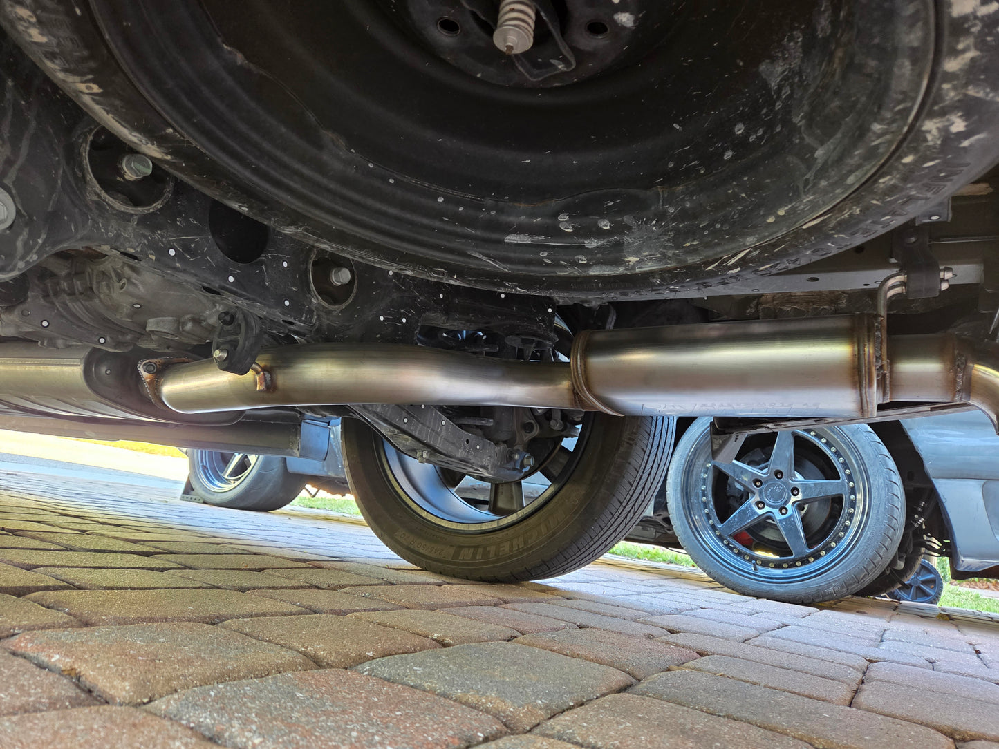 3" SS Hyundai Santa Cruz Axle back exhaust