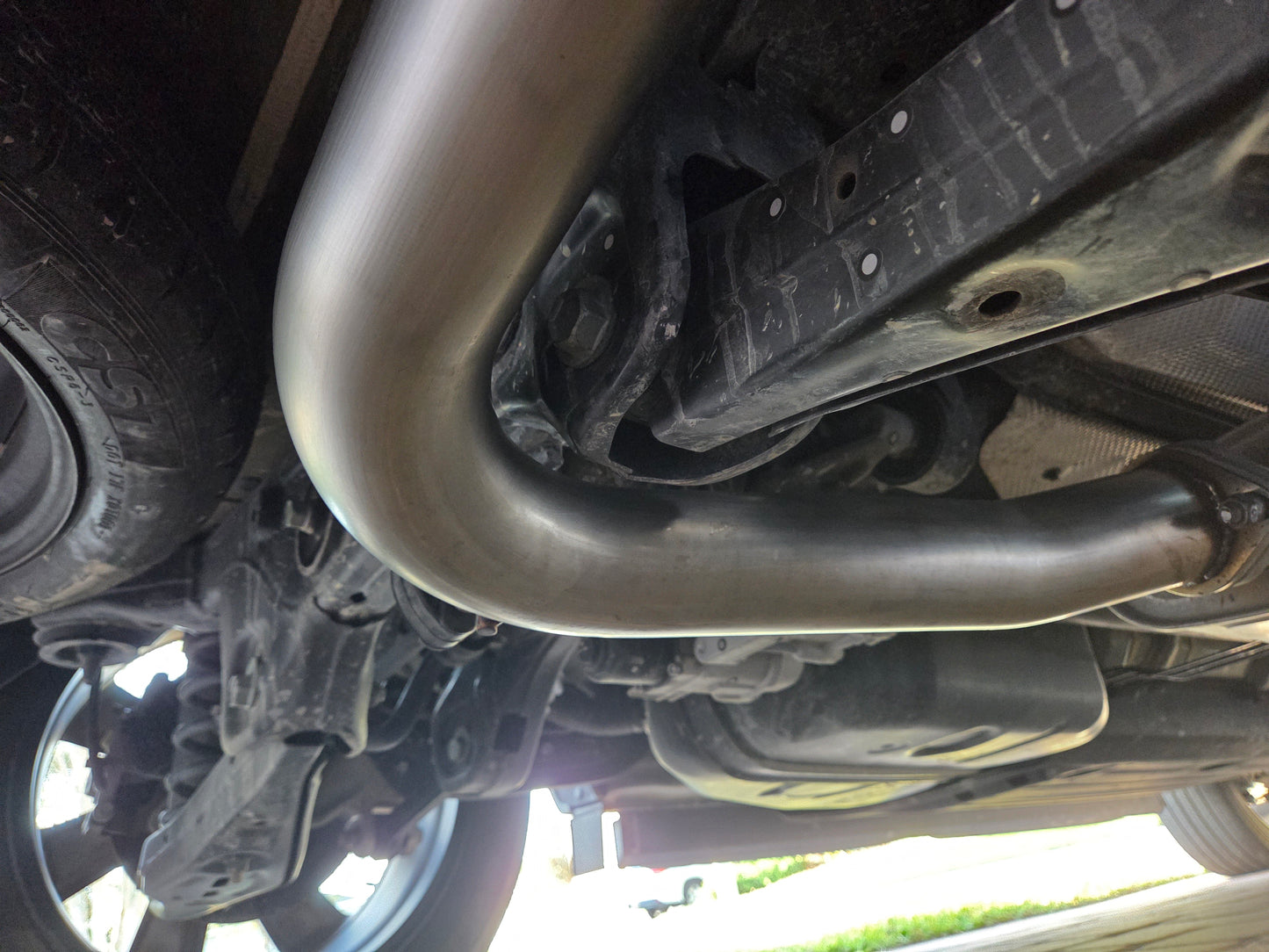 3" SS Hyundai Santa Cruz Axle back exhaust